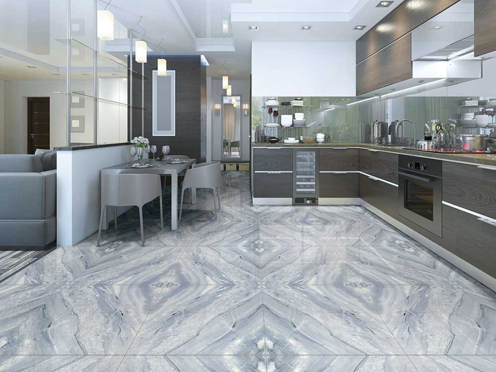 Azul Onice Luxury Bookmatch Kitchen Tile